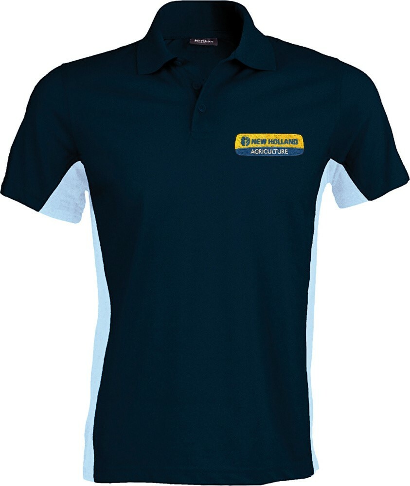 New Holland Tractor Contrast Polo Shirt - Embroidered - Small to XXL | eBay